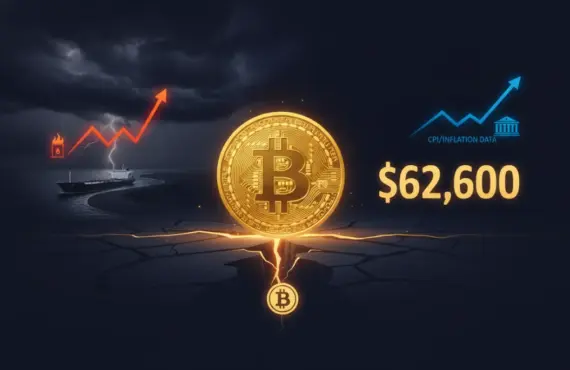 Oil Shock and Fed Fears Stall Bitcoin Near $62,600
