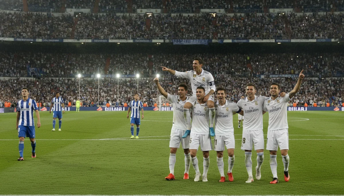 Real Madrid’s Commanding Four-Goal Rout of Malaga